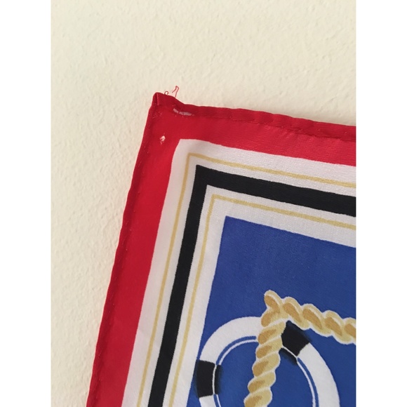 Beautiful Nautical Scarf 28x28 - Picture 3 of 5